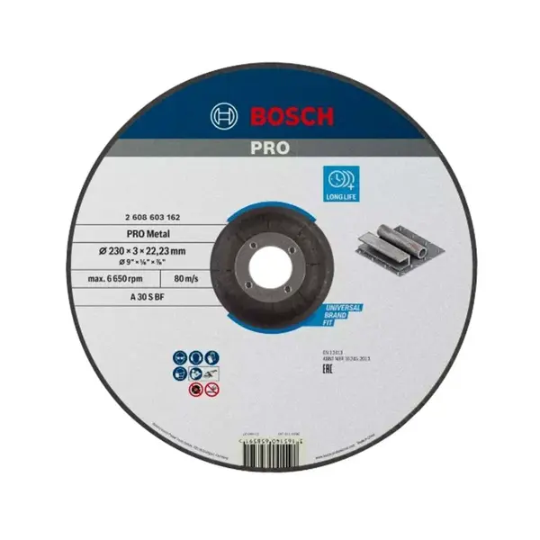 Bosch Príslušenstvo - Rezný kotúč na kov 230x22,23 mm 2608603162