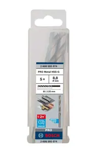 Bosch Príslušenstvo - Súprava vrtákov do kovu, 8,8x125 mm, 5 ks 2608595074