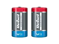 Baterie C (R14) alkalická REBEL Alkaline 2ks / shrink BAT0063