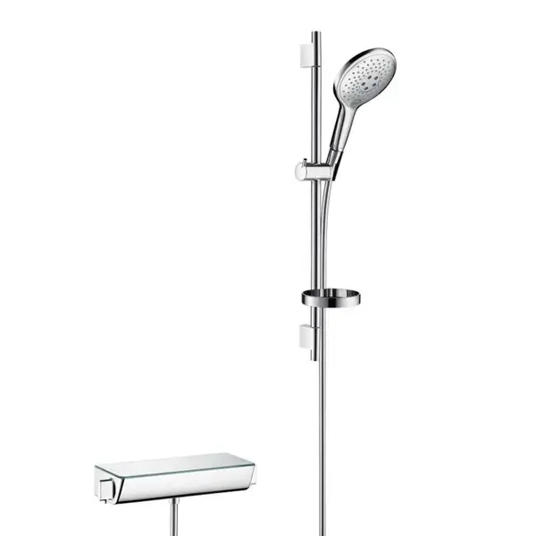 Hansgrohe Raindance Select S - Sprchový set s termostatom, 15 cm, 3 prúdy, chróm 27036000