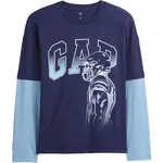 GAP V-LS ELV GRAPHIC TEE Dětské tričko, tmavě modrá, velikost