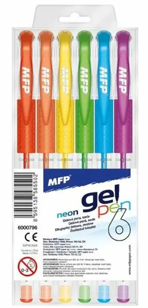 Gelové pero set NEON 6 ks