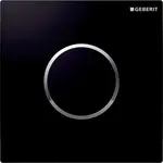 Geberit Splachovacie systémy - Elektronické ovládanie splachovania pisoárov typ 10, sieťové napájanie, čierna/chróm 116.025.KM.1