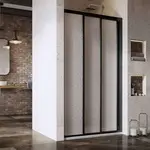 Ravak Supernova - Sprchové dvere trojdielne ASDP3-90, 87-91 cm, čierna/Pearl 00V703R211