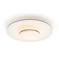 Philips Osvetlenie - Stropné LED svietidlo, priemer 50 cm, 2700 K, 40 W, stmievateľné, biela/čierna 929003316201