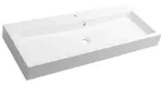 Sapho Orinoko - Umyvadlo 100x42 cm, s přepadem, otvor pro baterii, bílá OR100