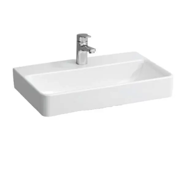 Laufen Pro S - Umývadlo Compact, 60x38 cm, 1 otvor na batériu, bez prepadu, biela H8189590001561