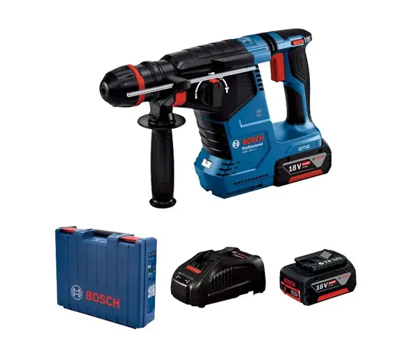 Bosch Nářadí - 18V AKU vrtací kladivo, 2x aku 5,0 Ah, nabíječka 0611923121
