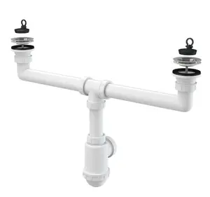 Alcadrain Sifony - Sifon pro dvoudřez, průměr 70 mm, plast A449-DN50/40