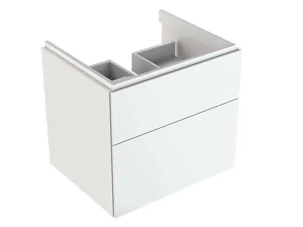 Geberit Xeno 2 - Skrinka pod umývadlo 60 cm, zásuvka s LED svietidlom, lesklá biela 500.506.01.1