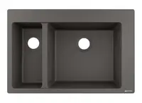 Hansgrohe Drezy - Zabudovaný granitový drez S510-F635, kamenná sivá 43315290