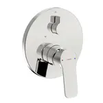 Hansa Basic - Batéria pod omietku, na 2 spotrebiče, chróm 80559003