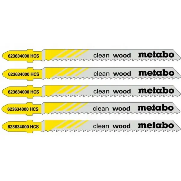 Metabo Príslušenstvo - Súprava pílových plátkov na drevo, dĺžka 74 mm, 5 ks 623634000