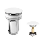 Mereo Odtokové soupravy - Uzavíratelná výpusť, se sítkem, ClickClack, chrom CH03VB