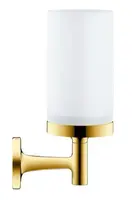 Duravit Starck T - Držiak kefiek a pasty, matné sklo/zlatá 0099313400