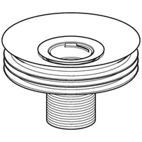 Geberit Príslušenstvo - Sifónový adaptér na bezvodé pisoáre,  priemer 125 mm 116.062.00.1
