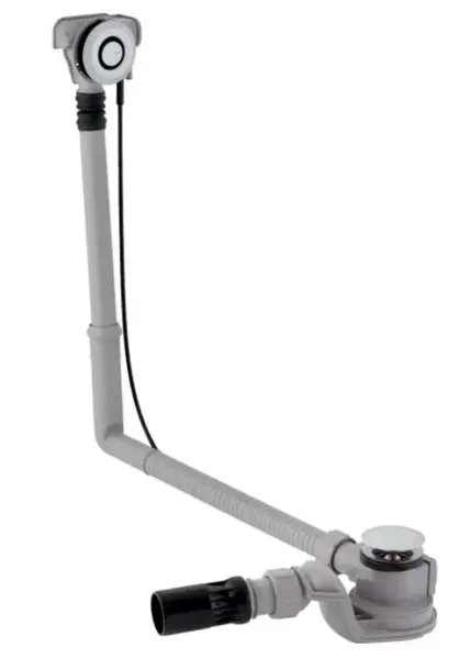 Geberit Príslušenstvo - Vaňová odtoková a prepadová súprava, ovládanie PushControl, dĺžka 500 mm, chróm 150.751.21.6