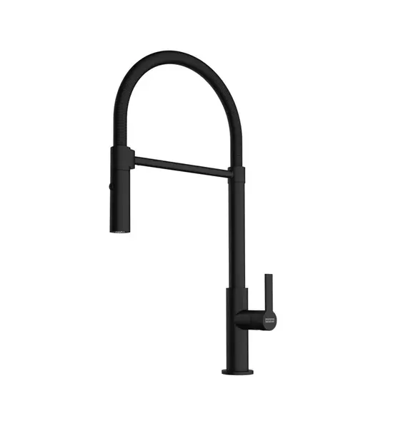 Franke Maris Slim - Dřezová baterie FS 2845.901, s flexibilním ramenem a sprškou, matná černá 115.0728.396