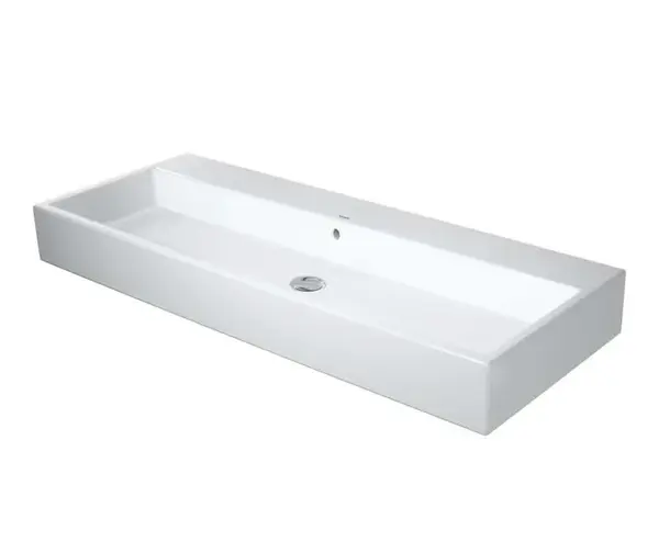 Duravit Vero Air - Dvojumývadlo, 120x47 cm, s prepadom, bez otvoru na batériu, biela 2350120060