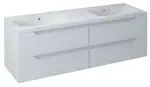 Sapho Wave - Skříňka pod dvojumyvadlo 150x50x48 cm, bílá WA150-3030