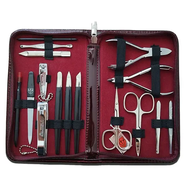 KELLERMANN Sada na manikúru a pedikúru lakovaná 5851 P N vínová