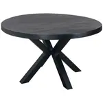 MID.YOU JÍDELNÍ STŮL, mangové dřevo, černá, 130/130/76 cm