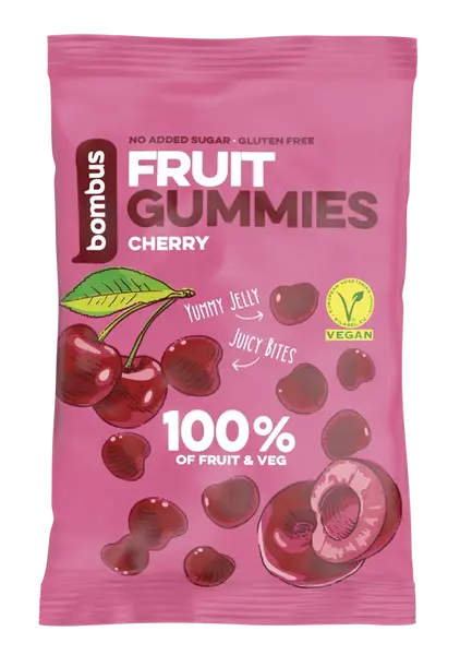 BOMBUS Fruit Gummies Třešně 35 g