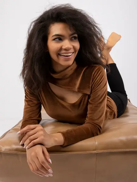 Blouse-DHJ-BZ-6561.09P-brown