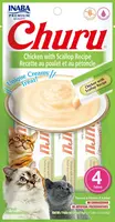 INABA Cat Churu Pyré - kuře s hřebenatky 4 x (4 x 14 g)