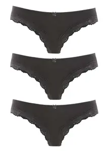 LASCANA Nohavičky  čierna