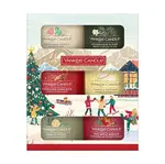YANKEE CANDLE Vánoční dárková sada votivních svíček ve skle 6 kusů