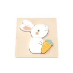 BABU - Ručně vyráběné puzzle - Králíček