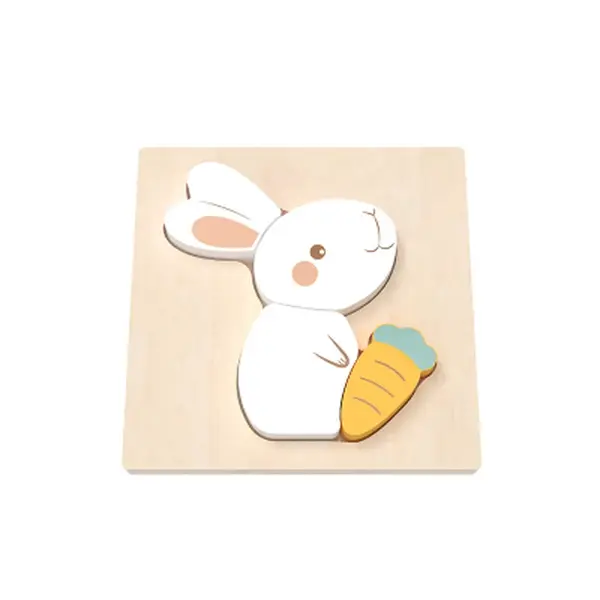 BABU - Ručně vyráběné puzzle - Králíček