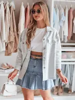 spódniczka jeansowa mini z falbanami MIRABELL niebieska Dstreet