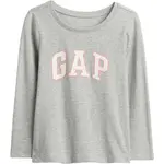 GAP V-FRCH LS LOGO TEE Dětské tričko, šedá, velikost 4Y