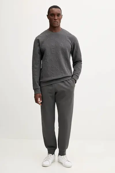 Tepláková souprava Emporio Armani Underwear pánská, šedá barva, EM001922 AF15006