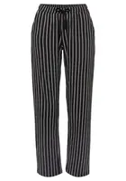 VIVANCE Pyžamové nohavice  béžová / čierna