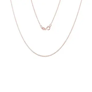 Dámský řetízek rolo 30 dlouhý 45 cm v růžovém zlatě KLENOTA