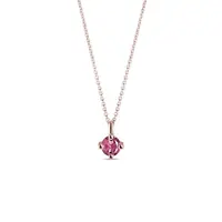 Náhrdelník z ružového zlata s ružovým turmalínom KLENOTA