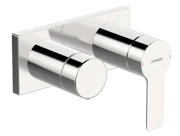 Hansa Ligna - Baterie pod omítku pro 2 spotřebiče, chrom 44559583