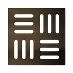 Alcadrain Rošty - Mřížka 10x10 cm, brozn antic MPV001-ANTIC