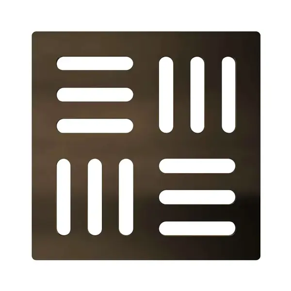 Alcadrain Rošty - Mřížka 10x10 cm, brozn antic MPV001-ANTIC