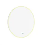 Nimco Zrcadla - Zrcadlo s LED osvětlením, průměr 80 cm, dotykový senzor, bílá ZPB 28002RVX-05