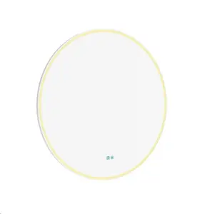 Nimco Zrcadla - Zrcadlo s LED osvětlením, průměr 80 cm, dotykový senzor, bílá ZPB 28002RVX-05