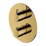 OMNIRES Y - Termostatická baterie pod omítku, pro 2 spotřebiče, zlatá Y1236ROGL