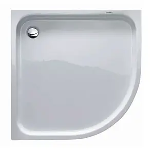 Duravit D-Code - Sprchová vanička čtvrtkruhová 90x90 cm, alpská bílá 720108000000000