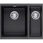 Franke Sirius - Tectonitový dřez SID 160/2, 56x44 cm, černá 125.0363.804