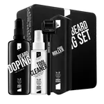 ANGRY BEARDS Súprava na podporu rastu fúzov – Roller & Doping