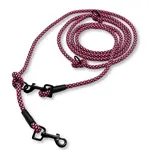 PafDog® Přepínací nastavitelné vodítko 8mm, růžovo-černé extra pevné PAF-481