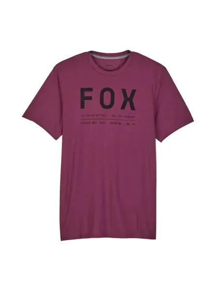 Fox pánské technické tričko Non Stop Ss Tech Sangria | Červená | Velikost S